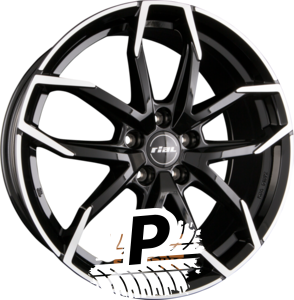 RIAL LUCCA diamant schwarz frontpoliert 8.00 x 19 ET 40.00 5x112