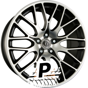 DIEWE WHEELS FINA nero machined - schwarz matt frontpoliert 9.50 x 19 ET 35.00 5x120