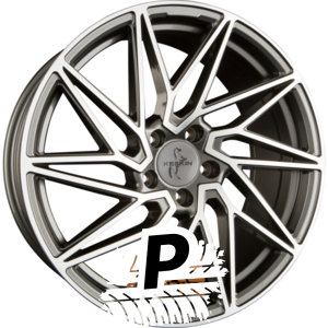 KESKIN KT20 FUTURE Palladium Front Polish (PFP) 8.00 x 18 ET 45 5x112