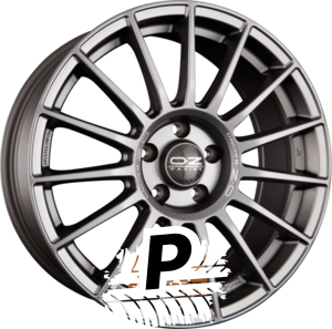 OZ SUPERTURISMO LM Matt Graphite + Silver Lettering 7.50 x 17 ET 37 4x100