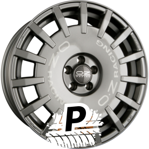 OZ RALLY RACING Dark Graphite + Silver Lettering 7.50 x 18 ET 48 5x160