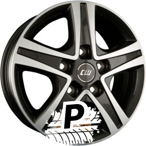 BORBET CWD Mistral Anthracite Glossy Polished 6.00 x 16 ET 68 5x130 BORBET CWD Mistral Anthracite Glossy Polished 6.00 x 16 ET 68 5x130