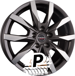 BORBET CW5 Mistral Anthracite Glossy Polished 7.50 x 18 ET 48 5x112