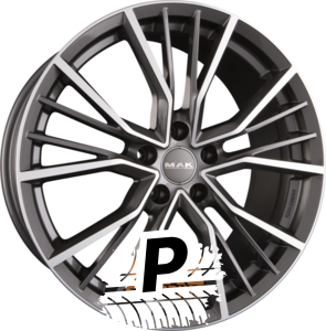 MAK UNION Gun Metal Mirror Face 9.50 x 21 ET 36 5x112 MAK UNION Gun Metal Mirror Face 9.50 x 21 ET 36 5x112