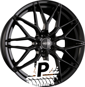 DOTZ SUZUKA BLACK - Schwarz Glänzend 8.00 x 19 ET 27 5x112