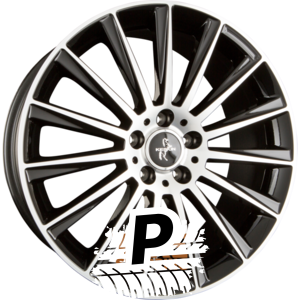 KESKIN KT18 TURBO Black Front Polish (BFP) 8.50 x 20 ET 30 5x112