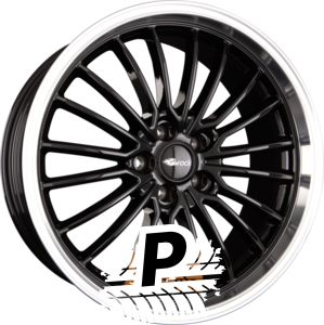 BROCK / RC B24-GP Schwarz Glanz Horn Poliert (SGHP) 8.50 x 19 ET 40 5x115