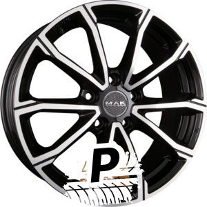 MAK DAVINCI Black Mirror Face 7.50 x 17 ET 49 5x112 MAK DAVINCI Black Mirror Face 7.50 x 17 ET 49 5x112