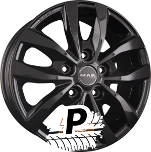 MAK LOAD 5 Gloss Black 7.00 x 17 ET 66 5x130