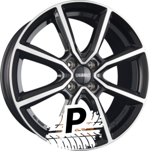 DEZENT TN DARK - Black Polished 6.50 x 17 ET 20.00 4x108
