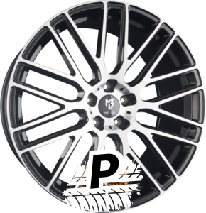 MB-DESIGN KV4 Schwarz Glänzend Lackiert Front Poliert 9.00 x 20 ET 20.00 5x112