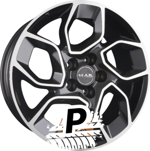 MAK EXPRESS Black Mirror Face 7.00 x 17 ET 60.00 5x120