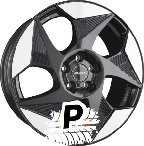 ALUTEC SOLAR Diamant-Schwarz Frontpoliert 8.00 x 19 ET 49.00 5x112