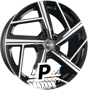 MAK QVATTRO Black Mirror Face 9.00 x 20 ET 49.00 5x112