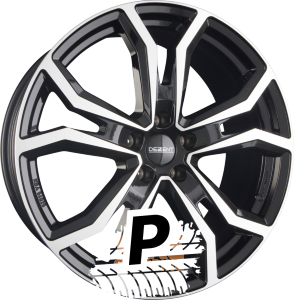 DEZENT TV DARK - Black Polished 7.50 x 19 ET 40.00 5x114.3