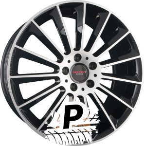SECRET WHEELS SW1 Black Polished 8.00 x 19 ET 37.00 5x112