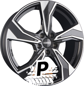 DEZENT KB DARK - Schwarz Frontpoliert 7.00 x 16 ET 37.00 5x108
