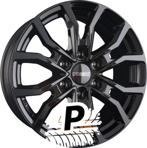 DEZENT KC BLACK - Schwarz 6.50 x 16 ET 55.00 6x139.7