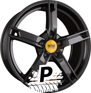 MAM MAM W4 Black Painted 7.00 x 17 ET 48 5x108 MAM MAM W4 Black Painted 7.00 x 17 ET 48 5x108