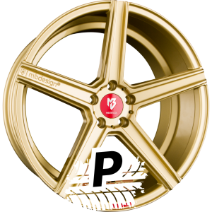 MB-DESIGN KV1 Gold Glänzend 9.50 x 19 ET 35.00 5x112