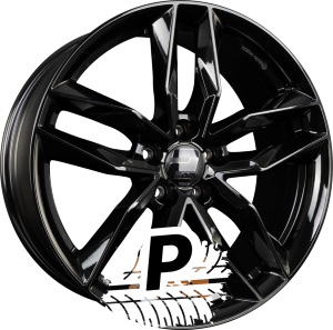 2DRV by WHEELWORLD WH40 Schwarz Glänzend Lackiert (SW+) 8.50 x 19 ET 36.00 5x112