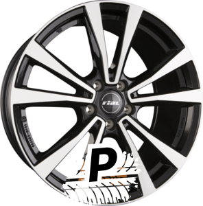 RIAL M12 Diamant-Schwarz Frontpoliert 7.50 x 18 ET 33 5x112