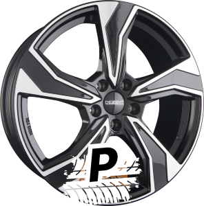 DEZENT KB DARK - Schwarz Frontpoliert 7.00 x 17 ET 48.00 5x114.3