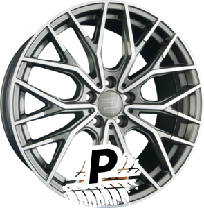 2DRV by WHEELWORLD WH37 Daytona Grau Hochglanzpoliert (DGP+) 8.50 x 19 ET 40.00 5x112
