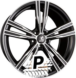 itWHEELS AMOS Glanzschwarz Poliert 8.50 x 20 ET 48 5x108