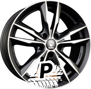 MOMO FAST Black Matt Polished 7.50 x 17 ET 35.00 5x112