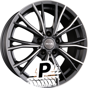 MAK MARK Gun Metal Mirror Face 7.50 x 18 ET 25.00 5x112