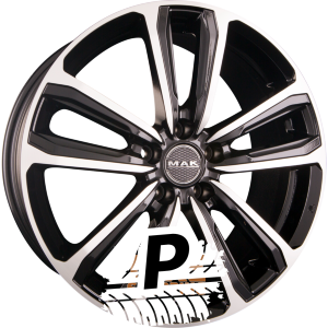 MAK MAGMA Black Mirror Face 6.00 x 15 ET 45 5x114.3 MAK MAGMA Black Mirror Face 6.00 x 15 ET 45 5x114.3