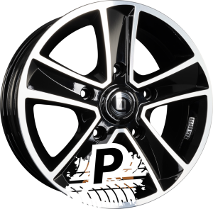 DIEWE WHEELS MAMMUT 5 NERO S MACHINED - Schwarz Glanz Frontpoliert 7.00 x 17 ET 45.00 5x114.3