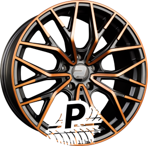 2DRV by WHEELWORLD WH37 Schwarz Kupfer Hochglanzpoliert (SKP+) 8.50 x 19 ET 48.00 5x112
