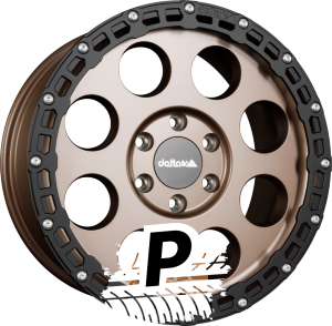 DELTA 4x4 KLASSIK B RUGGED Sahara Bronze - Aluring Schwarz Matt 8.50 x 18 ET 45.00 6x130