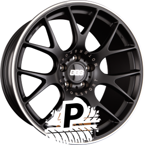 BBS CH-R Schwarz Matt mit Edelstahl Anfahrschutz 9.50 x 19 ET 35 5x112