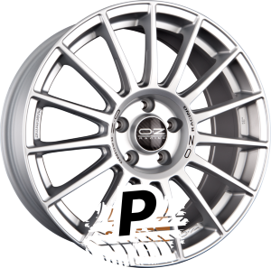OZ SUPERTURISMO LM Matt Race Silver + Black Lettering 8.50 x 19 ET 34 5x120