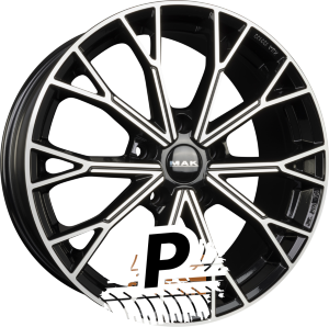 MAK ASPHALT Black Mirror Face 8.00 x 19 ET 30.00 5x112