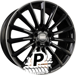FONDMETAL AIDON Glossy Black Machined Lip 9.00 x 19 ET 44.00 5x112