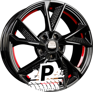 MAM MAM RS6 Black Painted Red Inside (BPRI) 8.50 x 19 ET 45.00 5x112