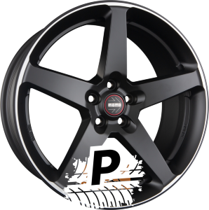 MOMO FIVE Black Matt Polished 8.00 x 18 ET 42.00 5x112