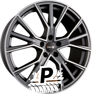 AVUS Racing AF18 Matt Anthracite Polished 8.50 x 19 ET 40 5x112