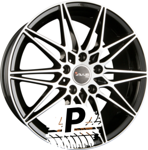 AVUS Racing AC-MB5 Black Polished 8.50 x 19 ET 47 5x112