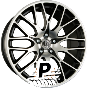 DIEWE WHEELS FINA NERO MACHINED - Schwarz Matt Frontpoliert 10.00 x 22 ET 36.00 5x108