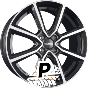 DEZENT TN DARK - Schwarz Frontpoliert 6.50 x 17 ET 47.00 4x100