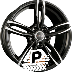AVUS Racing AF15 Black Polished 8.50 x 19 ET 50.00 5x112