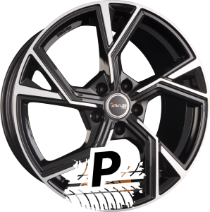 AVUS Racing AF20 Black Polished 8.50 x 20 ET 32 5x112