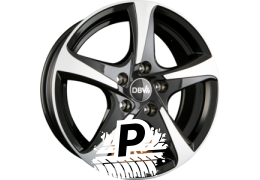 DBV 5SP 001 Schwarz Glänzend, Front Poliert 7.50 x 17 ET 48 5x112