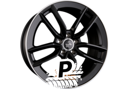 KESKIN KT21 ELEGANT Matt Black Lip Polish (MBLP) 8.50 x 20 ET 30 5x112