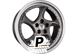 MB-DESIGN TURBO S Grau Glänzend Lackiert Außenbett Poliert 9.50 x 19 ET 40 5x114.3